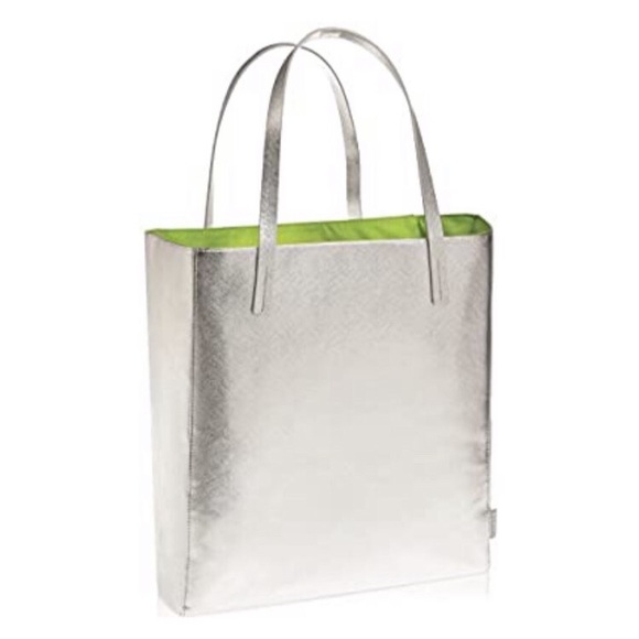 Clinique Handbags - NEW Clinique silver tote bag